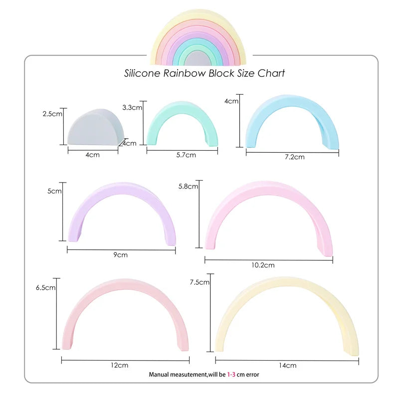 Silicone Stacking Rainbows