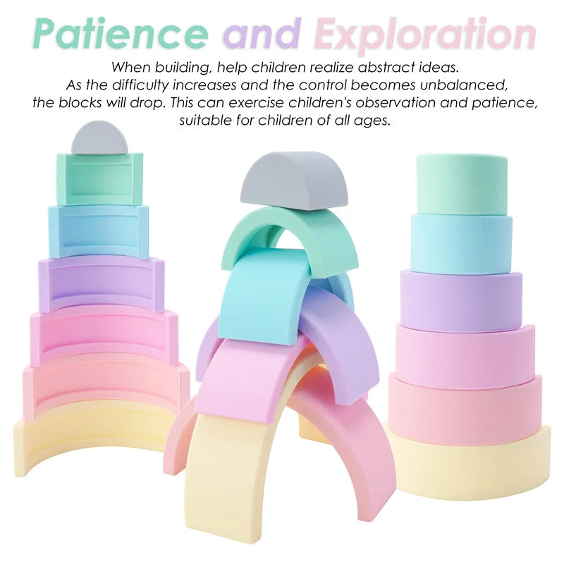 Silicone Stacking Rainbows