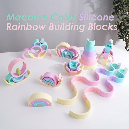 Silicone Stacking Rainbows